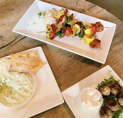 kabob and falafel