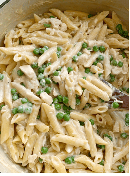 Penne Alfredo Tray $85