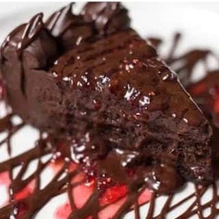 Chocolate Raspberry  truffle cake