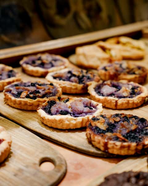 Blueberry and pear Crostata