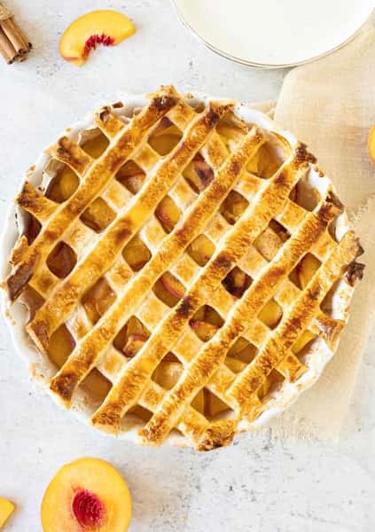Peach Cobbler Pie