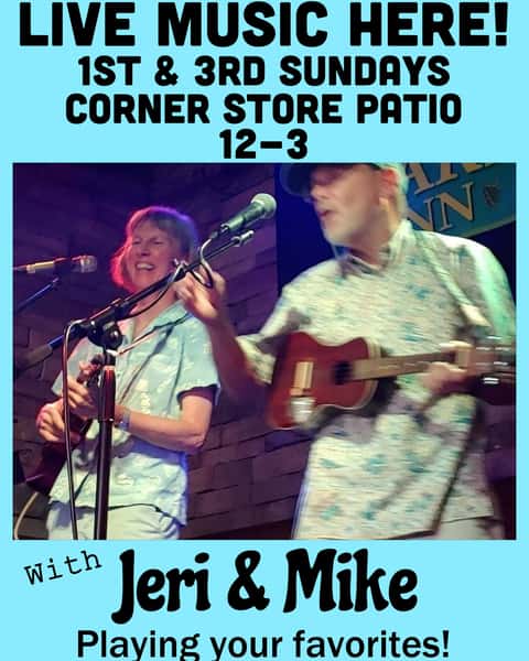 🎶 Join us this Sunday at The Corner Store!

Spend your Sunday afternoon with live music by Jeri & Mike, performing your favorite classics from 12:00 PM to 3:00 PM.
Grab a handcrafted coffee, enjoy breakfast or lunch, relax with an ice-cold drink, and soak in the music just minutes from the coast.

Bring your friends, your family, or simply stop by after a walk along Point Fermin. We'd love to see you.

📍 The Corner Store
1118 W. 37th Street
San Pedro, CA 90731
Great music. Great food. Great community. See you Sunday! 🎵☕🌊