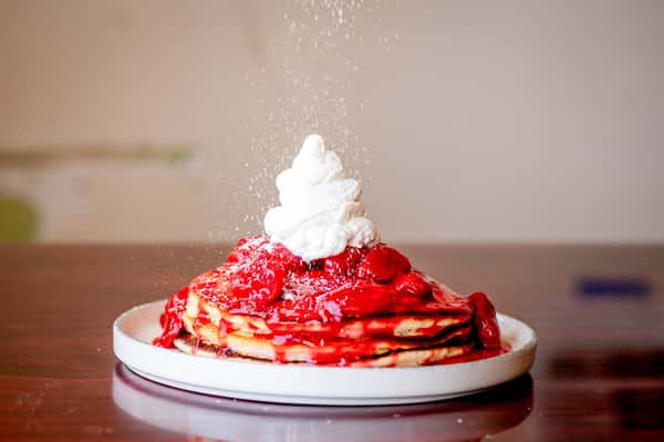 Start your morning at The Corner Store with Strawberry Pancakes—soft, fluffy, and layered with sweet strawberry goodness for a breakfast that feels both comforting and memorable 🍓☕ A perfect pick for a casual coffee date or a relaxed start to the day. #TheCornerStore #StrawberryPancakes #BreakfastSpot