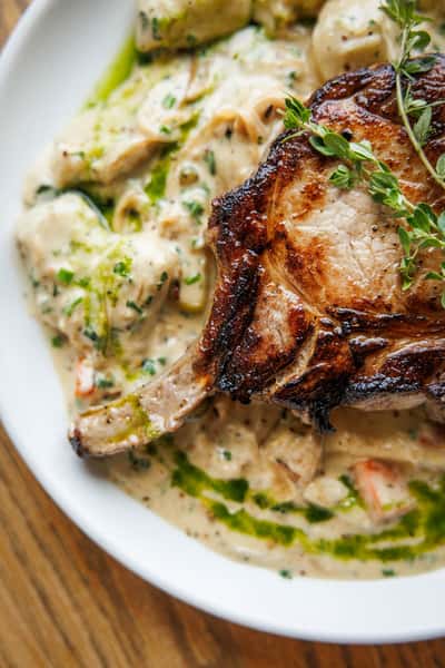 Pork Chop a la Normandy
