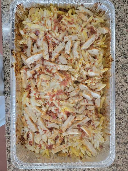 Penne Alfredo With Chicken and Bacon