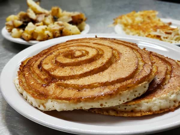 Cinnamon Swirl Pancakes Combo