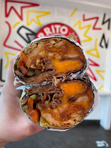Philly Cheesesteak Burrito