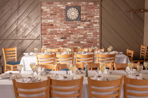 tables in the function room