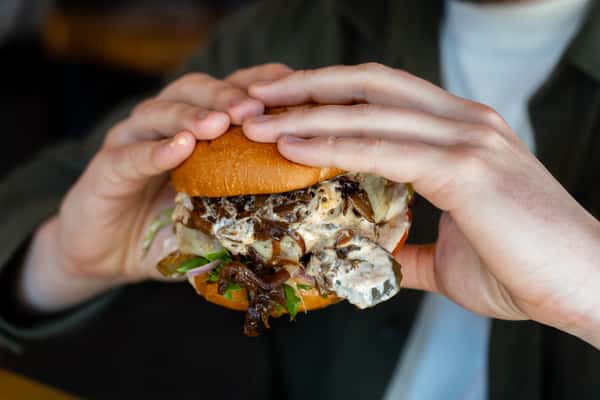 VEGETARIAN Portobello Mushroom Burger