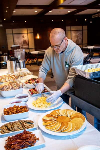 downtown catering spread