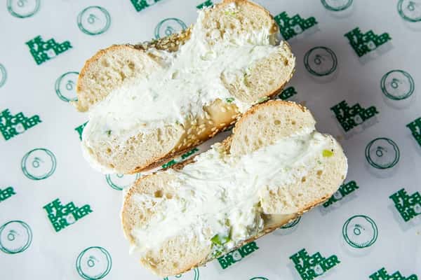 Bagel with Chive Cream Cheese