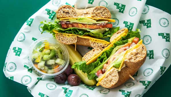 Vegan Veggie Delight Deli Bagelwich