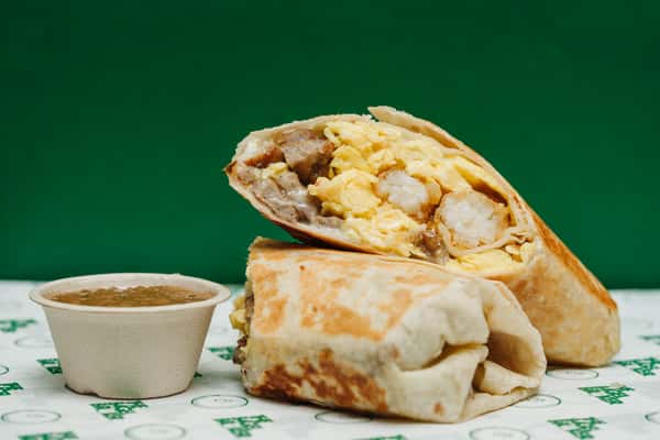 Burrito, Egg & Meat or Avocado