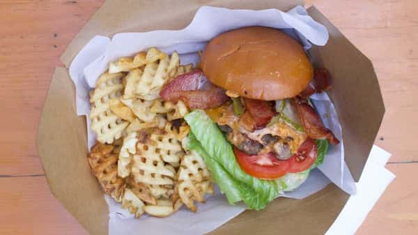 Smashed Bacon Cheese Burger & Fries