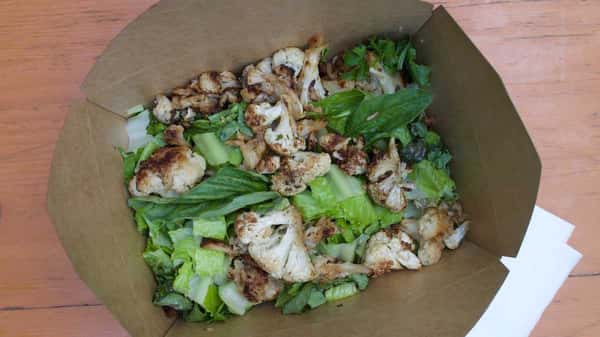 Organic Romaine, Oven Roasted Cauliflower & Basil