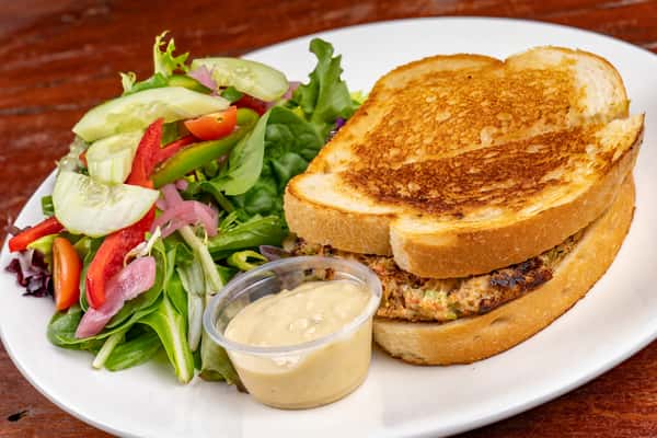 sandwich and salad