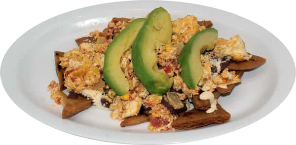 Nachos Con Huevos Revueltos | Nachos and Scrambled Eggs