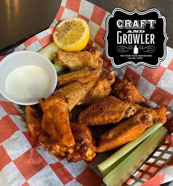 Wings served with choice of House Made Sauce