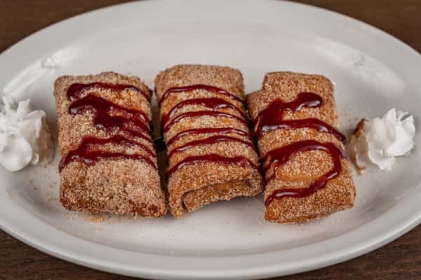 Raspberry Cheesecake Chimichangas