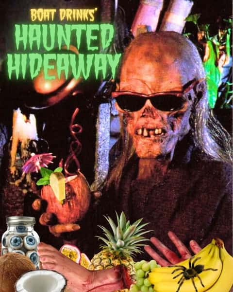 💀THE HAUNTED HIDEAWAY💀

Our one of a kind Halloween extravaganza has returned from the dead ready to fill you with fear, delight and 6 delicious spooky libations 

Over the top decor, weekly horror flicks, a few tricks and lots of treats

Haunted Hideaway will run from Thursday 9/17 - Monday 11/2

Come in for a fright, a bite and a truly great night 🎃