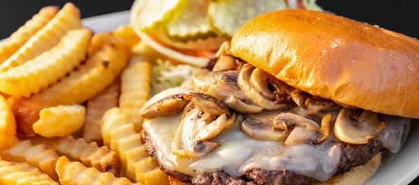 Mushroom Swiss Burger