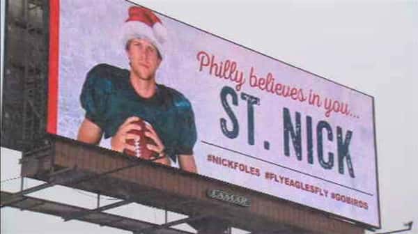 Philly believes in you...St Nick #nickfoles #flyeaglesfly #gobirds