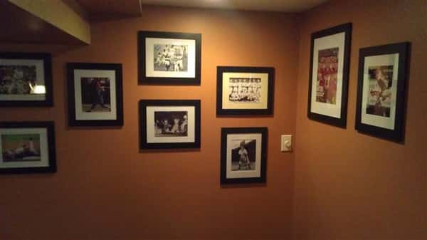 picture frames on a wall