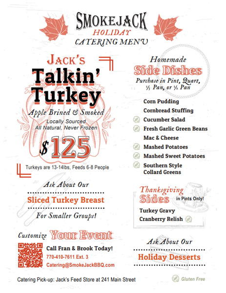thanksgiving menu 2026