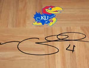 KU signed floor