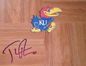 KU signed floor