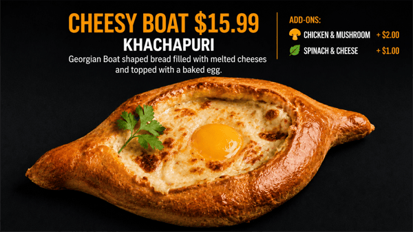 Khachapuri Mushroom and Chicken