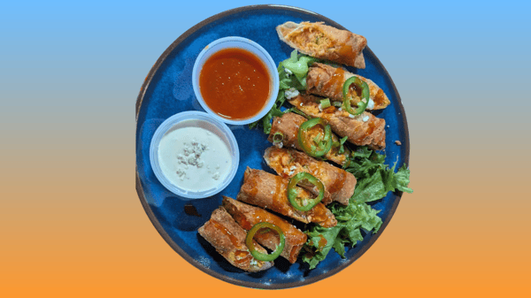 Buffalo Chicken Egg Rolls