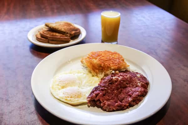 House Made Corned Beef Hash & Eggs*