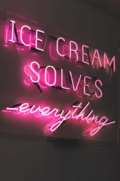 Ice Cream Cone neon sign