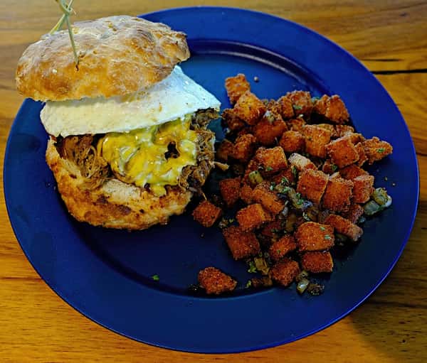 Carnitas Biscuit Sandwich