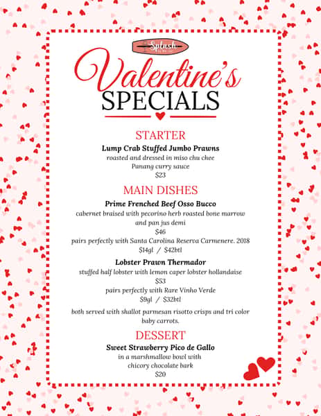 vday specials