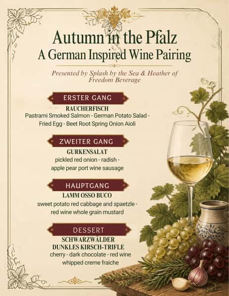 WINE DINNER MENU