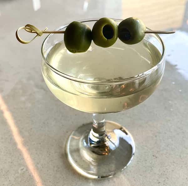 Dirty Basil Martini