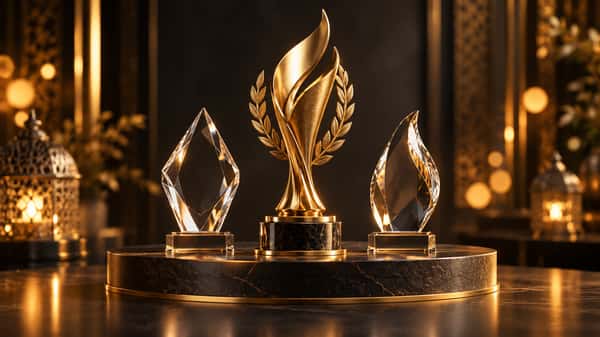 Golden Culinary Excellence Display
