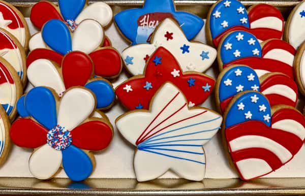Hand Decorated 4th of July Cookies