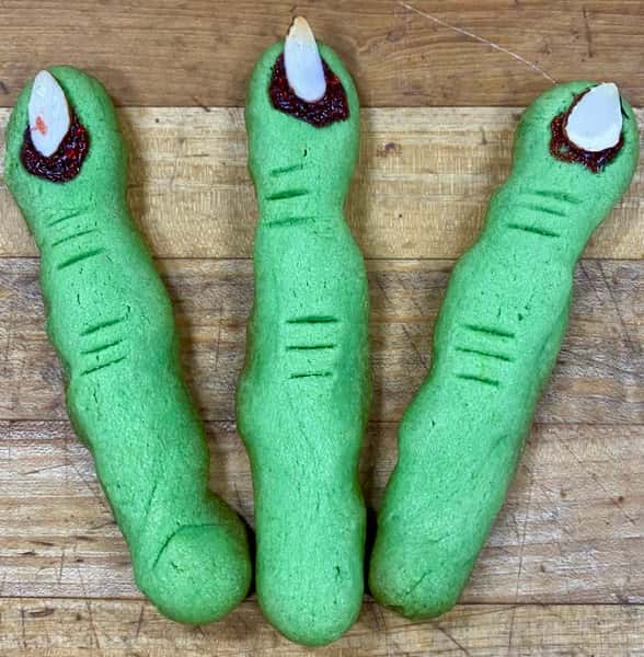 Halloween "Witch Fingers" Sugar Cookies