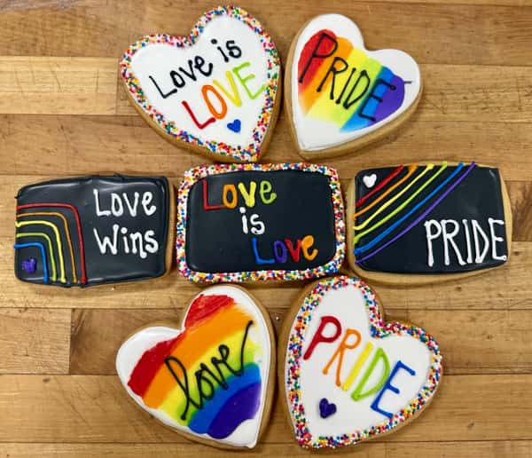 Hand Decorated Pride Month Cookies