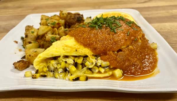 Roasted Corn Omelette