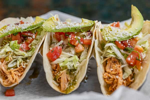 3 Chicken Tinga Tacos