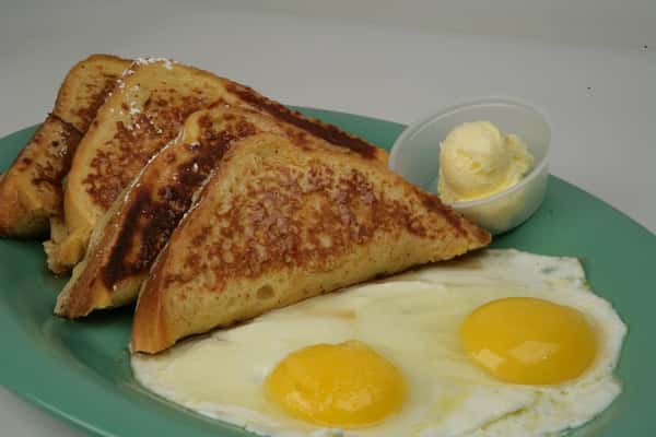 12V. French Toast & Eggs Vegetarian Menu Rodeo Mexican Grill