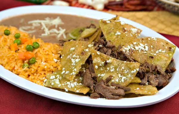 Chilaquiles Con Carne Asada