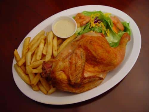 Pollo Asado - With Fries and Salad