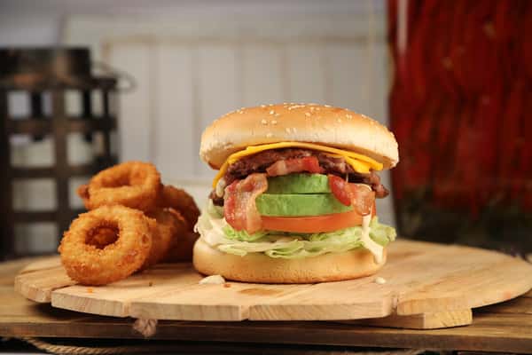 Avocado Bacon Cheeseburger Combo