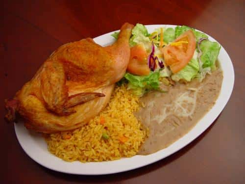Pollo Asado - With Rice and Beans