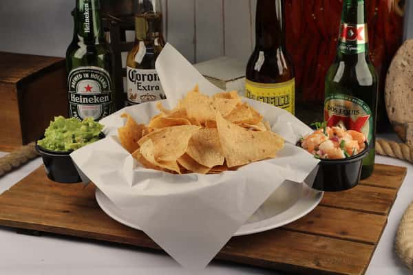 Chips, Guacamole and Ceviche